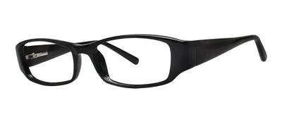 Active Black rectangle prescription eyeglasses, angled view