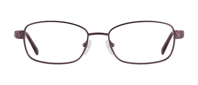 Amelia Orchid oval prescription eyeglasses, front view