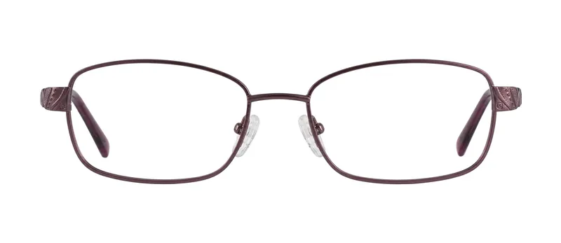 Amelia Orchid oval prescription eyeglasses, front view