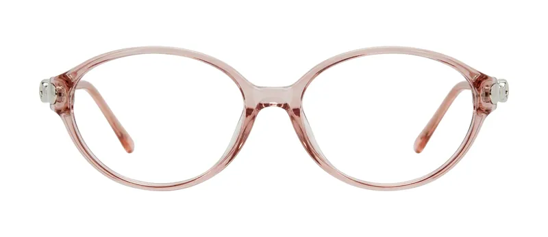 Audrey Amethyst round prescription eyeglasses, front view