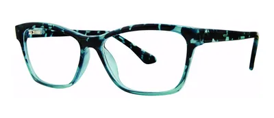 Culture Blue cat-eye prescription eyeglasses, angled view