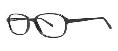 Dillon Black rectangle prescription eyeglasses, angled view