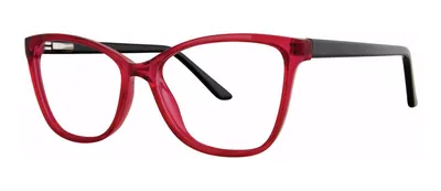 Effort Cherry/Black cat-eye prescription eyeglasses, angled view