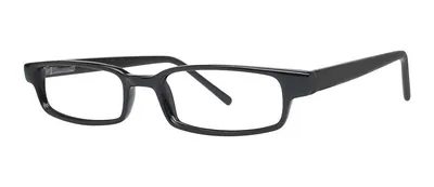 Floyd Black rectangle prescription eyeglasses, angled view