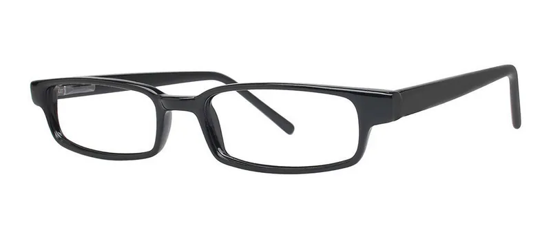Floyd Black rectangle prescription eyeglasses, angled view