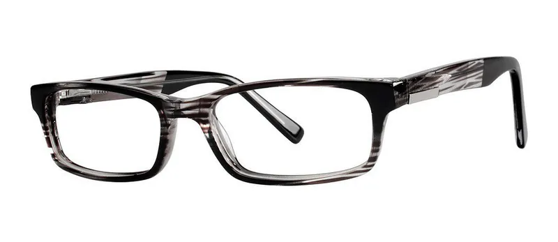 Hector Black rectangle prescription eyeglasses, angled view