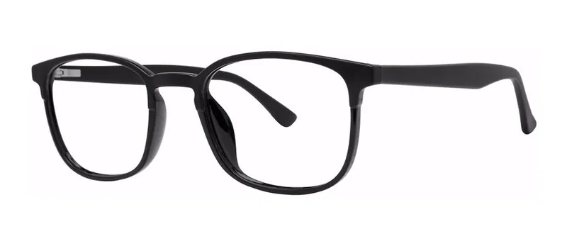 Narrate Black round prescription eyeglasses, angled view