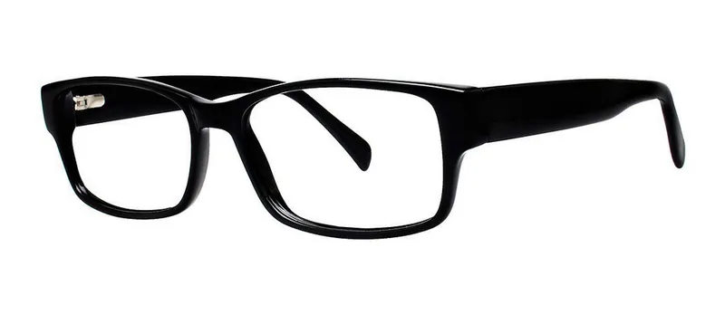NTC-1 Black round prescription eyeglasses, angled view