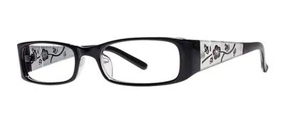 Sadie Black rectangle prescription eyeglasses, angled view