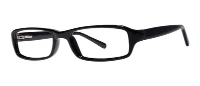 Structure Black rectangle prescription eyeglasses, angled view