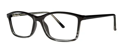 Teach Black Fade oval prescription eyeglasses, angled view