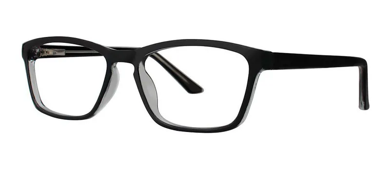 Telltale Black round prescription eyeglasses, angled view