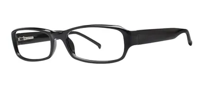 Tomorrow Black rectangle prescription eyeglasses, angled view