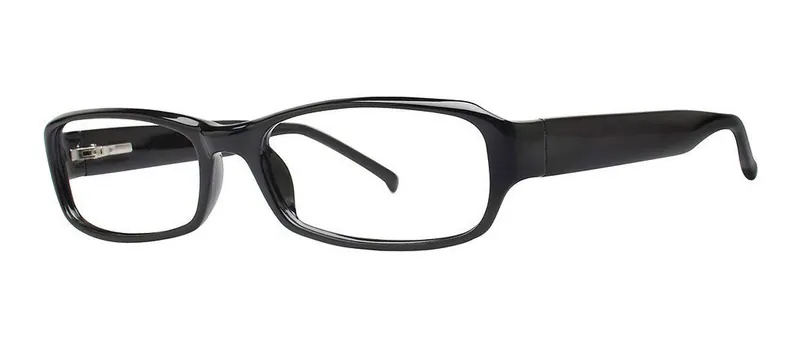 Tomorrow Black rectangle prescription eyeglasses, angled view