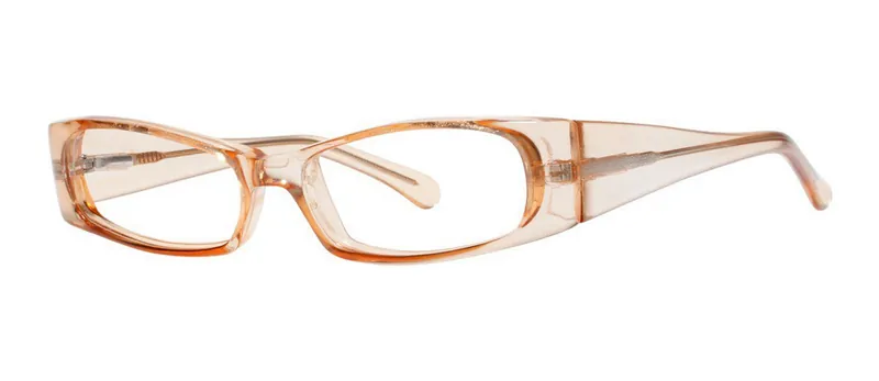 Tori Brown rectangle prescription eyeglasses, angled view