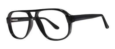 Tycoon Black aviator prescription eyeglasses, angled view