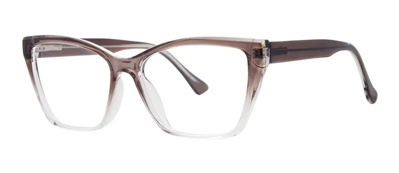 Unwind Black Crystal rectangle prescription eyeglasses, angled view